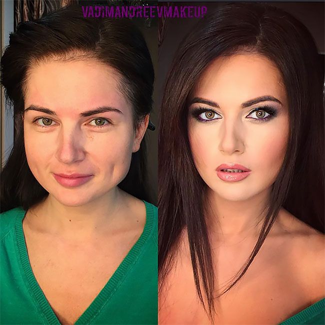 Photoshop değil sadece makyaj ile inanılmaz değişimler